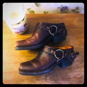 Frye Harness Mules